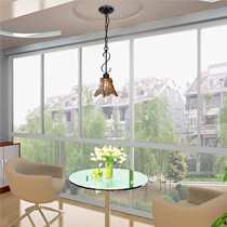 金瑞灯饰地中海阳台单头吊灯,精致铁质热弯工艺,8038-1P过道吊灯