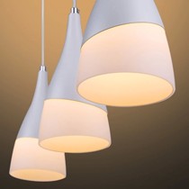 欧普照明led餐厅吊灯,创意三头吊灯,优雅磨砂玻璃吊灯12-CD-49649