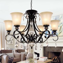 Caesaro/凯萨罗灯干邑色水晶吊灯,9015-6H客厅花型铁艺吊灯