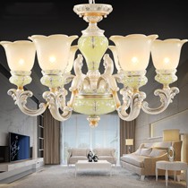 可洛树脂纯手工雕花吊灯,镶钻灯臂半透明灯罩客厅灯,型号: B506