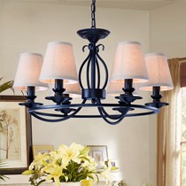 惠特曼吸吊两用复古客厅灯,铁艺热弯喷漆磨砂吊灯,型号: HD1024