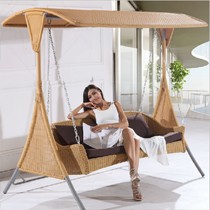 幽之腾家具欧式时尚浪漫藤椅,手工藤编环保秋千,型号: YZT-E223