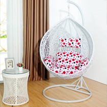 娇妻贵子户外半圆形吊篮椅,室内藤编秋千椅,悬挂式单人鸟巢椅