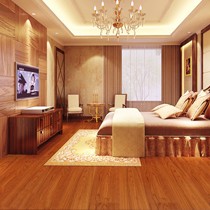 倍恩品牌仿古纹理纯天然栎木地板,活性生态漆表层耐磨抗冲击,无胶U型锁扣设计安装紧密