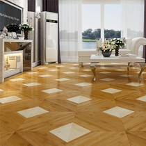 四合多层实木复合地板,E1级环保竹木板材,企口工艺拼花地板