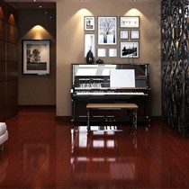 浩邦圆盘豆钢琴烤漆工艺实木地板,多种颜色款式室内地板,货号H706