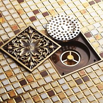 JCS/居臣仕型号8880地漏,全铜欧式雕花仿古地漏,多功能防臭地漏