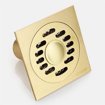 蓝藤深水镀铬工艺地漏,暗藏式卡扣设计过滤网,精铜弹性闭合式防臭芯