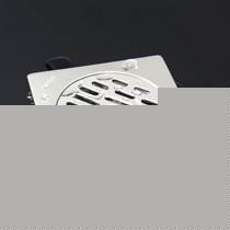 加厚条纹型地漏盖板,摩恩不锈钢本体防臭地漏,大流量镀铬工艺排水器