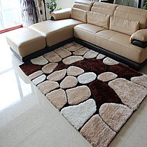 轩宜家居现代时尚奢华真丝地毯,立体188金宝搏亚洲体育app形时尚靓丽, 货号: xy-75