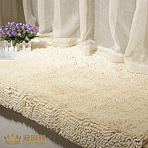 冠明菲雪尼尔日韩风地毯,纯色清新风格,飘窗装饰搭配尺寸可定制 货号: LNS-004