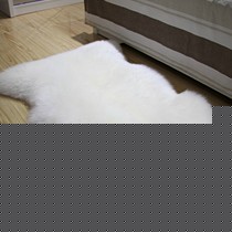 君鸿A2澳洲纯羊毛坐垫,可定制客厅地毯,手工织造椭圆形纯色地垫