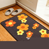 山花门厅田园垫子,CY6595家用方形印花地毯,门厅太阳花地垫