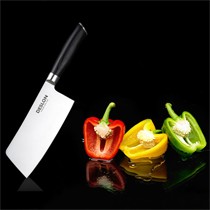 优质高碳钢切菜刀,手工开刃耐磨切片刀,德世朗弧形手柄刀具BD-092-1