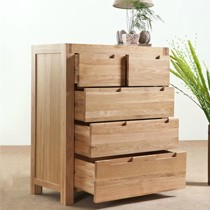 原始原素X-5DG-01一级橡木现代简约五斗柜,榫卯连接嵌入式拉手斗柜