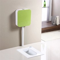 莎琳达多彩环保陶瓷无挡水蹲厕,820系列简约防滑蹲便器水箱套装