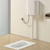 501型号无挡水蹲便器隐藏式水箱,路易圣堡白色脚踏式冲水蹲厕