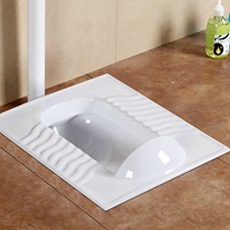 贵臣卫浴品牌防溅有挡水蹲便器,防滑防臭蹲厕清洁方便,型号135