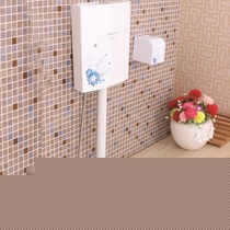 无挡水青花瓷系列蹲便器,中移卫浴带水箱后排水蹲厕,型号: DB803