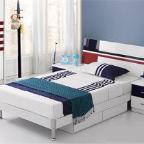 豪享家园857组合儿童床,宜家男孩单人床,环保简约超实用