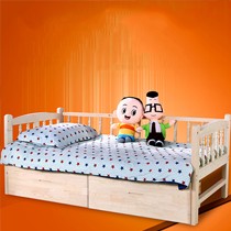 香世源松木环保美式儿童床,护栏抽屉设计多功能单人幼儿床,货号 XSY-A