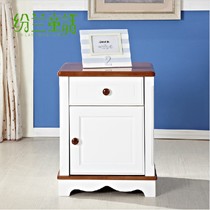纷兰童话b005系列地中海儿童床头柜,实木环保单门儿童储物柜