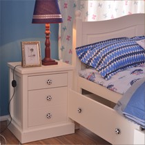 喜梦宝欧式足球拉手置物柜,多功能实木儿童床头柜,型号: BE66004