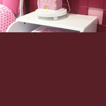 宜捷家居儿童卧室床边柜,弧形圆角设计贴心安全,板木结合抽屉防潮防蛀