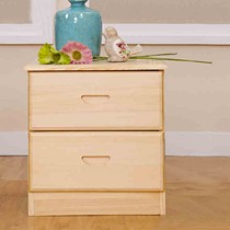 博瑞嘉儿童床头柜,田园风实木组装双抽收纳床头柜,型号BRJ2014002