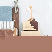 VOPRA卡通牛牛床头柜,创意可拆卸分层收纳,水曲柳简约男孩房小柜子