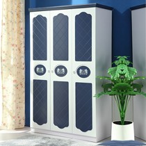 顾居乐深蓝色儿童衣柜,YJ365-3环保三门儿童衣柜,平开门式儿童衣橱