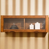 克莎蒂中式蒂金丝楠木吊柜,大师设计餐厅储物挂柜客厅可用,货号LA110