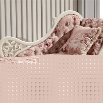 爱梦娅品牌欧式印花布贵妃椅,橡胶木雕花美人卧榻,型号贵妃椅