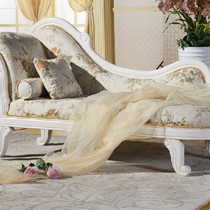 沃的品牌布艺欧式风格贵妃椅,高贵优雅的环保柔软贵妃躺椅,型号L1201