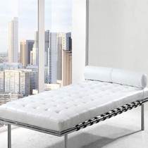 宝田真皮饰面贵妃椅,现代简约风格可移动靠枕躺椅,型号0581