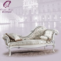 欧奈思家居优雅绒布/提花布艺贵妃椅,301W单人欧式贵妃榻