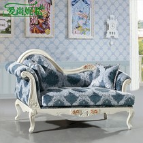 AishangnS/爱尚妮私牌布艺贵妃椅,09-30型木质雕花贵妃椅,高档棉绒面料