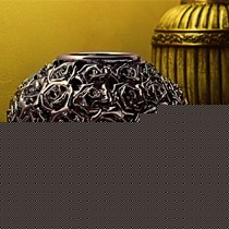 正想QX255欧式风格多款式花瓶,手工贴花玫瑰花器摆件,镀钛顺滑饰面陶瓷花瓶