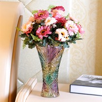 碧丽欧式无铅玻璃台面花瓶,时尚炫彩多款样式,247S插花花瓶