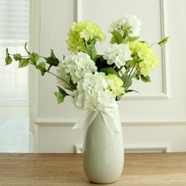 米子家居现代简约花瓶HQ020065,时尚装饰摆件,陶瓷花器手工打磨上色