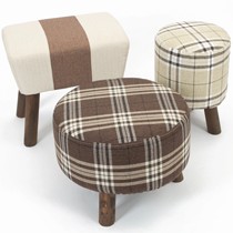 简世品牌现代简约的实木换鞋凳,布艺海绵换鞋凳,型号SW-501