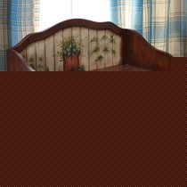 手绘做旧烤漆收纳凳,富兰德美式乡村换鞋凳,型号: FW8066