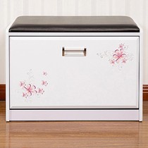 蔓斯菲尔皮艺现代简约门厅换鞋凳,家居个性储物凳,印花造型设计穿鞋凳