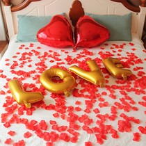 爱拉勾仿真玫瑰花浪漫床洒,结婚婚床装饰用品,货号: 花瓣套餐