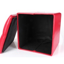 正信家居472N--04可折叠沙发凳,简欧防水耐磨皮质脚踏凳,内部中空储物时尚脚踏凳