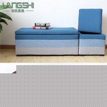 LANGSHI/郎氏家具牌实木沙发凳,LS-98型布艺脚踏凳,兼具收物储纳功能