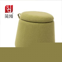 简域实木布艺储物多功能沙发凳,HLM-5001系列扭腰收纳脚踏凳