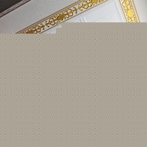 科尤欧式双色滚涂印刷铝扣板吊顶,抗油污厨房集成吊顶,立体压痕印花图案精致典雅