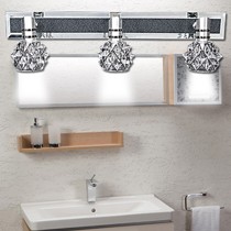 现代防水不锈钢led镜前灯,莱盛曼斯J001卫生间镜前灯,360度立体旋转水晶灯头设计