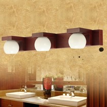 夏朵新中式3头磨砂玻璃镜前灯, B091带光源暖白光居家装饰灯饰照明